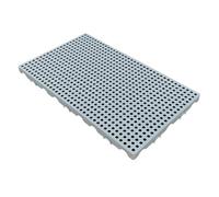 Pallet in Plastica Impilabili, Tappetini di Stoccaggio Leggeri e Impermeabili, Pedane in Plastica per lo Stoccaggio in Cantina, per Terrazze, Docce, Piscine(Gray,100x50x5cm/40x20x2in)