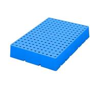 Pallet in plastica, Pallet da pavimento leggeri e impermeabili, Supporto di stoccaggio ad incastro con griglie traspiranti, per interni/esterni, Garage e scantinati(Blue,50x30cm/20x12in)