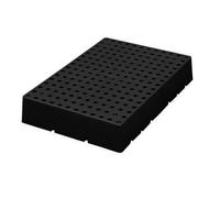 Pallet in plastica, Pallet da pavimento leggeri e impermeabili, Supporto di stoccaggio ad incastro con griglie traspiranti, per interni/esterni, Garage e scantinati(Black,30x20cm/16x12in)