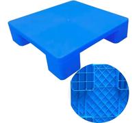 Pallet in Plastica, Pallet di Stoccaggio, Pallet Leggeri, Pallet da Pavimento Inseribili per Magazzini, Pallet per Scaffalature di Stoccaggio in Polietilene, Facili da Impilare, Blue, 60x40x12cm
