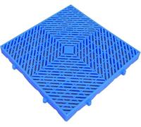 Pallet in Plastica Pallet in Plastica, Griglia di Sicurezza Resistente all'Usura E Antiscivolo Pallet di Ventilazione per Magazzini, Seminterrato, Supermercati Pallet di T, Blue-2pack, 30x30x5cm