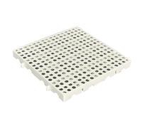 Pallet In Plastica, Pallet In Plastica Per Stoccaggio In Cantina, Impilabili, Leggeri E Impermeabili Per Garage, Supermercati E Cantine(Beige,50x50x3cm/20x20x1.2")
