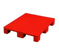 Pallet in Plastica per lo Stoccaggio, Bancali in Plastica Leggeri, con Angoli Arrotondati e Alta Capacità di Carico, per Fabbrica, Magazzino, Garage e Uso Esterno(Red,120x100x14cm/47.2x39.3x5.5in)