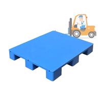 Pallet in plastica per lo stoccaggio, Logistica Stoccaggio Espositore Pallet in Plastica Blu Misure Multiple 4 6 10 Pz(Blue 39.4x31.5x5.5in,4pcs)