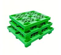 Pallet in plastica per lo stoccaggio, Pallet in Polietilene 3 pz. Multicolor. Misure multiple(Green,100x100x14cm/39x39x5.5in)
