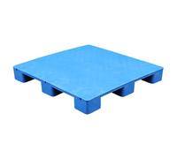 Pallet in Plastica, Piattaforma di Stoccaggio con Piano Superiore Piatto, Pallet Rinforzato Antiscivolo for Magazzino, Logistica, Celle Frigorifere e Garage(110x110x14cm/43.3x43.3x5.5in)