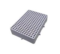 Pallet In Plastica, Portapacchi Leggero, Piattaforma A Griglia Traspirante For Esterni Giuntabile For Supermercato Magazzino Garage(Gray,60x40x10cm)