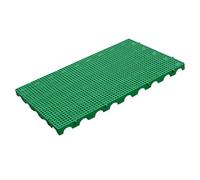 Pallet in Plastica, Scaffale per Pallet Leggero, 100x60x5 cm - per Magazzino, Supermercato, Esterno, Canile, Giardino - Tappetino di Stoccaggio ad Incastro(Green)