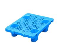 Pallet in plastica traspirante con griglia di ventilazione, leggero espositore da pavimento con ingresso a 4 vie, per supermercato, cucina, magazzino, officina, 12 cm di altezza (40 x 40 x 12 cm)