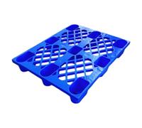 Pallet in rete di plastica per carrello elevatore, per carichi blu, angoli arrotondati altamente traspiranti per protezione dagli urti, adatto per magazzini, supermercati e scaffalature (blu, 120 x