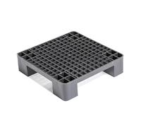 Pallet Leggeri, Pallet in Plastica HDPE Antiumidità, Griglia Traspirante, Carico Statico 300 Kg, per Cucine, Supermercati, Garage, Armadi Esterni, Ripostigli(Gray,40 * 40 * 12cm/16 * 16 * 5in)