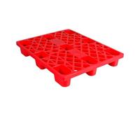 Pallet per carrello elevatore in rete di plastica, per carichi blu, angoli arrotondati altamente traspiranti per protezione dagli urti, adatto per magazzini, supermercati e scaffalature (rosso, 120 x