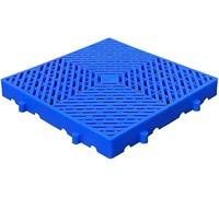 Pallette ad incastro, Pallet in plastica blu di varie dimensioni for la ventilazione della griglia del magazzino garage(30x30x5cm)