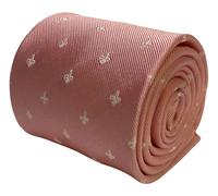 Pallido Bambino Blush Rosa Uomo Cravatta Con Fleur De Lis Lys Classico By