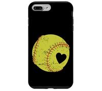 Pallina a forma di cuore da softball con scritta Custodia per iPhone 7 Plus/8 Plus