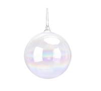 Pallina Albero Di Natale In Vetro Iridescente 10cm - Varzi il Natale dal 1956