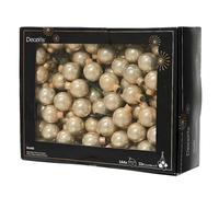 Pallina Albero Di Natale In Vetro Rame 2.5cm Grappolo Da 12pz - Varzi Il Natale Dal 1956 (Perlato 144pz (12 ciuffetti da 12))