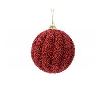 Pallina da appendere con glitter 8 cm.