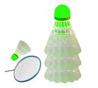 Pallina da badminton, 3 pezzi, antivento, per allenamento luminoso, volano a LED per badminton, per spiaggia, cortile, prato, all'aperto, famiglia, adulti, bambini, cortile