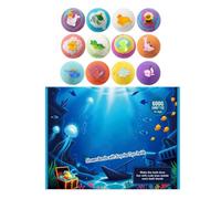 Pallina da bagno per - Dodici pezzi sapone per il corpo schiumogeno rinfrescante con giocattoli,Palline schiumogene per il bagno, ideale per doccia, ragazzi e ragazze, calzino per compleanno