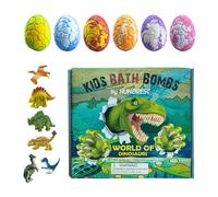 Pallina da bagno per i bambini | 6 Pezzi Colorato Divertente di Dinosauro con Giocattoli Dentro,Gioco in vasca - Per Maschi Femmine Vasca in Famiglia Giardino Piscina Gioco in Casa