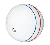 Pallina da golf a 3 linee pronta per il torneo, con design innovativo a tripla linea per il targeting e il controllo delle palline da golf per tornei