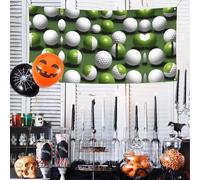 Pallina da golf con stampa per interni ed esterni, riutilizzabile, facile da appendere, festosa, decorazione per feste