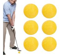 Pallina da golf gialla - Palline da golf in schiuma PU da 4 cm per piccole pratiche,Pallina multifunzionale ad alta palline in poliuretano morbido riutilizzabili per uomini donne ragazzi