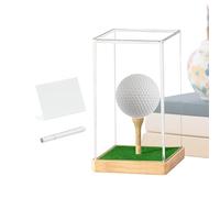 Pallina da golf in acrilico - Custodia protettiva trasparente deluxe per palline da golf, sistema di vetrina professionale | Bella casa per interni camera da letto scrivania scaffale presentazione per