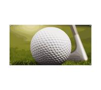 Pallina da golf sportiva grande cartello da appendere alla parete sfondo banner festa di compleanno fondali per Capodanno, laurea, matrimonio, festa di compleanno, decorazione, 180 x 90 cm