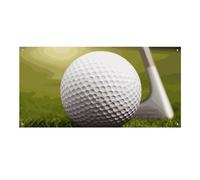 Pallina da golf sportiva grande cartello da appendere alla parete sfondo banner festa di compleanno fondali per Capodanno, laurea, matrimonio, festa di compleanno, decorazione, 120 x 60 cm
