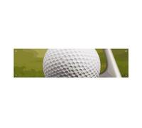 Pallina da golf sportiva grande cartello da appendere alla parete sfondo banner festa di compleanno fondali per Capodanno, laurea, matrimonio, festa di compleanno, decorazione, 120 x 30 cm