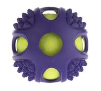Zooplus Pallina da tennis in gomma 2in1 – Ø 10 cm – 1 pz