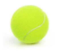 Pallina da tennis in gomma e feltro, colore giallo fluorescente, misura standard da 63 mm, alta elasticità per la pratica e la competizione