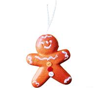 Pallina decorativa da appendere per le festività stagionali, con gelato, torta, caramelle, ciambella, fiocco di neve, biscotto per feste (Spiced Biscuit Man)