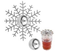 Pallina Di Ghiaccio Caffè | 2 Pezzi Strumento Di Raffreddamento Riutilizzabile In Metallo Con Supporto | Sfera Ghiacciata Rinfrescante Per Bevande Caffè,Per Raduni Feste Bevande Bourbon