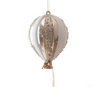 Pallina di Natale artigianale con testo per champagne, decorazione per albero di Natale, realizzata in plastica con design artistico dipinto, diametro 15 cm (E-15 cm)