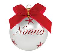 Pallina di Natale con scritta Nonno 10 cm