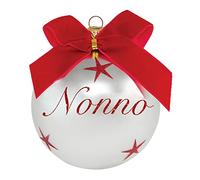 Pallina di Natale con scritta Nonno 10 cm