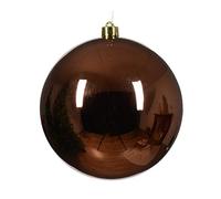 PALLINA DI NATALE D.14 CM COLORE BRONZO DECORAZIONE ADDOBBI ALBERO NATALIZIO