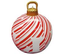 Pallina di Natale gonfiabile, 60 cm, gigante, palla di Natale gonfiabile, per esterni, decorazione natalizia (rosso)