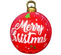 Pallina di Natale gonfiabile, 60 cm, gigante, palla di Natale gonfiabile, per esterni, decorazione natalizia (rosso)