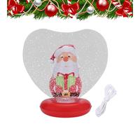 Pallina di Natale gonfiabile a forma di cuore illuminata decorazioni per le vacanze figurine all'interno di vacanze percorso di soffiaggio spazio pubblico piscina spiaggia portico per cortile esterno