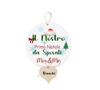 Pallina di Natale per Il Primo Natale Insieme per albero natalizio decorazione di natale - addobbo - il primo Natale insieme -regalo coppia natale