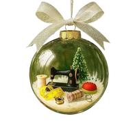Pallina di neve per albero di Natale, set di decorazioni creative, decorativi fatti a mano, per albero di Natale, scuola d'arte, ufficio, casa, giardino, terrazza, elegante inverno