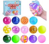 Pallina Giocattoli Antistress 14 Pezzi Palle Antistress, Giocattoli da Decompressione Palline, Giocattoli Ansiolitici Anti-stress per Bambini e Adulti, Regali di Compleanno, Regali per Feste e Classe