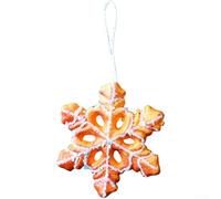 Pallina in schiuma da appendere con gelato, torte, caramelle, biscotti, ciambelle, fiocchi di neve, decorazioni per eventi festivi (fiocco di neve)