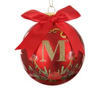 Pallina Natale lettera M 10 cm Royal Garden