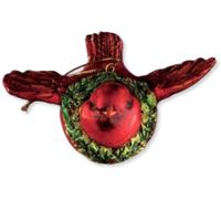 Pallina Natale Passerotto Decoro Appendere Albero Lucilla FINE SERIE