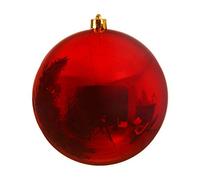 Pallina per albero di Natale, in PVC, 20 cm, 1 pezzo, in plastica infrangibile, Plastica, rosso lucido, 200 mm